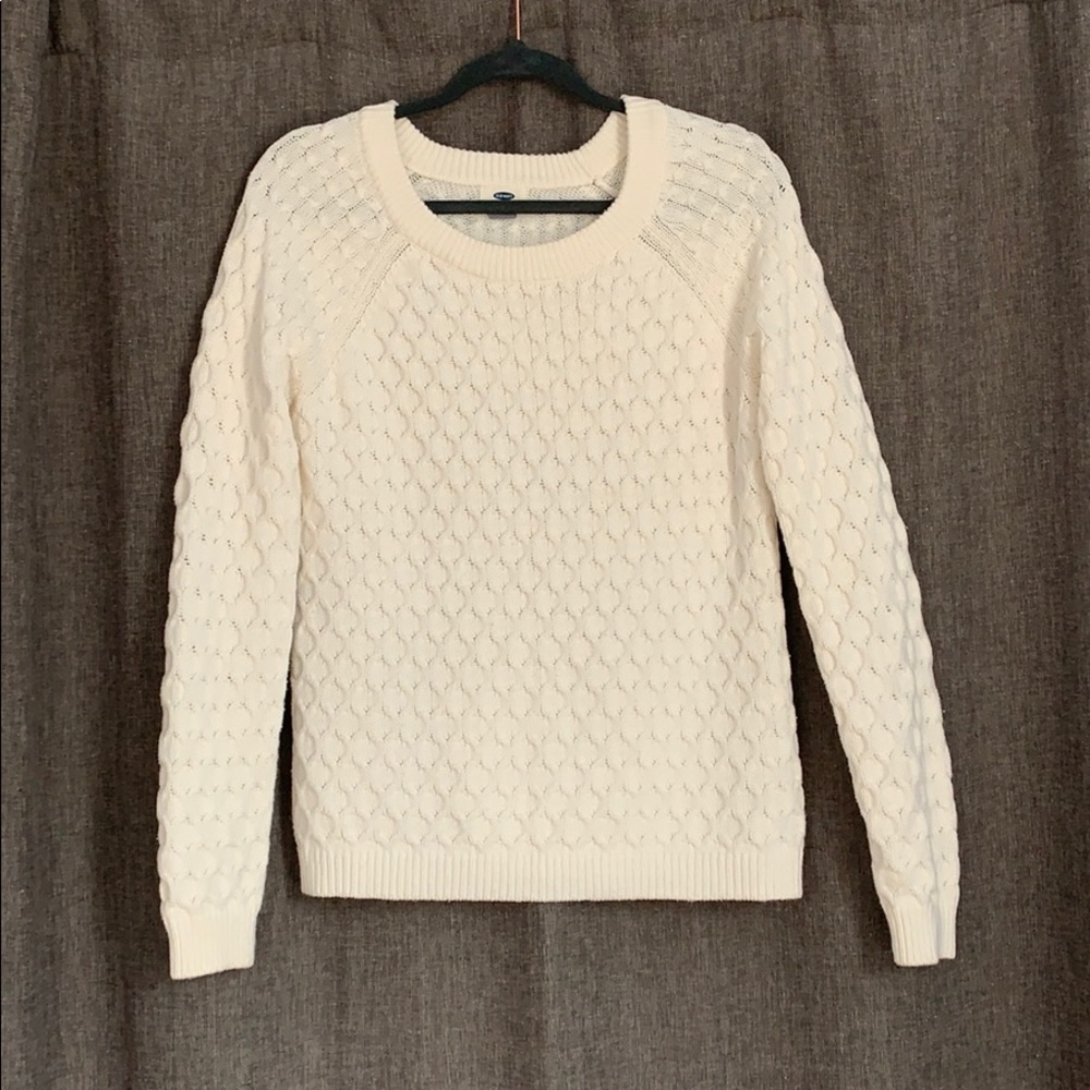 Off white knit sweater- Old Navy